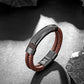 Leather and Steel Bracelet B00643