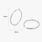 Stainless Steel Hoop Earrings for Women, Geometric Round Textured Hoop Earrings with Minimalist Metal Design, Modern Fashion Jewelry for Everyday Wear