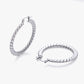 Twisted Hoop Earrings for Women, Geometric Round Earrings, Ribbed Spiral Jewelry Pair for Daily and Occasion Wear