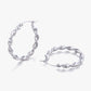 Twisted Hoop Earrings for Women, Geometric Round Earrings, Spiral Texture Jewelry Pair for Daily and Occasion Wear