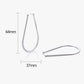 Hoop Earrings for Women, Teardrop Hoop Earrings, Long Geometric Statement Hoops, Minimalist Modern Jewelry Pair