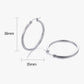 Hoop Earrings for Women, Round Geometric Hoop Earrings, Minimalist Classic Hoops, Modern Jewelry Pair