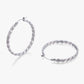 Twisted Hoop Earrings for Women, Geometric Rope Texture Round Statement Earrings, Everyday Office Party Jewelry