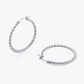 Twisted Hoop Earrings for Women, Geometric Round Statement Earrings, Textured Everyday Office Party Jewelry