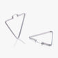 Triangle Hoop Earrings for Women, Geometric Statement Earrings, Modern Open Shape Everyday Office Party Jewelry