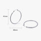 Smooth Hoop Earrings for Women, Geometric Round Statement Earrings, Modern Everyday Office Party Jewelry