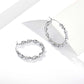 Twisted Hoop Earrings for Women, Geometric Round Earrings, Spiral Texture Jewelry Pair for Daily and Occasion Wear