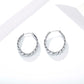 hoop earrings for women, twisted hoop earrings, chunky hoop earrings, geometric earrings, medium hoop earrings, oval earrings, sculpted earrings, textured hoop earrings, modern jewelry, fashion accessories