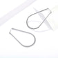 Hoop Earrings for Women, Teardrop Hoop Earrings, Long Geometric Statement Hoops, Minimalist Modern Jewelry Pair