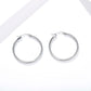 Hoop Earrings for Women, Round Geometric Hoop Earrings, Minimalist Classic Hoops, Modern Jewelry Pair