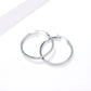 Hoop Earrings for Women, Round Geometric Hoop Earrings, Minimalist Classic Hoops, Modern Jewelry Pair