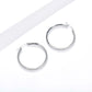 Hoop Earrings for Women, Round Geometric Hoop Earrings, Minimalist Classic Hoops, Modern Jewelry Pair