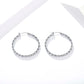 Twisted Hoop Earrings for Women, Geometric Rope Texture Round Statement Earrings, Everyday Office Party Jewelry