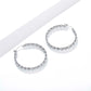 Twisted Hoop Earrings for Women, Geometric Rope Texture Round Statement Earrings, Everyday Office Party Jewelry