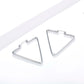 Triangle Hoop Earrings for Women, Geometric Statement Earrings, Modern Open Shape Everyday Office Party Jewelry