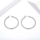 Textured Hoop Earrings for Women, Geometric Round Statement Earrings, Modern Everyday Office Party Jewelry