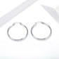 Smooth Hoop Earrings for Women, Geometric Round Statement Earrings, Modern Everyday Office Party Jewelry