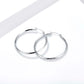 Smooth Hoop Earrings for Women, Geometric Round Statement Earrings, Modern Everyday Office Party Jewelry