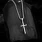 Cross Necklace for Men and Women, Minimalist Cross Pendant with Four Chain Styles, Classic Everyday Jewelry Gift