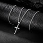 Cross Necklace for Men and Women, Minimalist Cross Pendant with Four Chain Styles, Classic Everyday Jewelry Gift