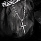 Cross Necklace for Men and Women, Minimalist Cross Pendant with Four Chain Styles, Classic Everyday Jewelry Gift