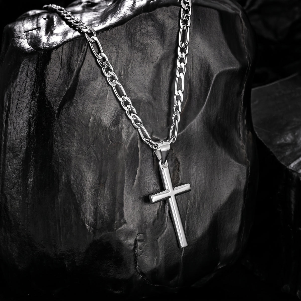 Cross Necklace for Men and Women, Minimalist Cross Pendant with Four Chain Styles, Classic Everyday Jewelry Gift