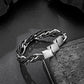 Leather and Steel Bracelet B00622