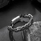 Leather and Steel Bracelet B00622