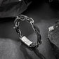Leather and Steel Bracelet B00628