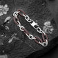 Leather and Steel Bracelet B00619