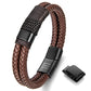 Leather And steel Bracelet B00566