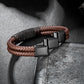 Leather And steel Bracelet B00559