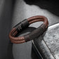 Leather And steel Bracelet B00559