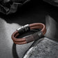 Leather And steel Bracelet B00566