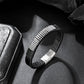 Leather And steel Bracelet B00648