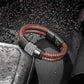Leather And steel Bracelet B00495