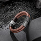 Leather And steel Bracelet B00495