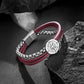Compass leather bracelet for men B00730