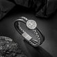 Compass leather bracelet for men B00721