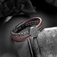 Compass leather bracelet for men B00736