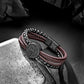 Compass leather bracelet for men B00736