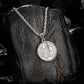 Silver Pendant Necklace Twisted Rope Chain N00893