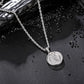 Silver Pendant Necklace Twisted Rope Chain N00893