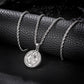 Silver Pendant Necklace Twisted Rope Chain N00893