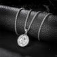Silver Pendant Necklace Wheat Chain N00894