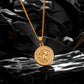 Gold Pendant Necklace Curb Chain N00990