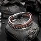 Leather and Steel Bracelet B00783