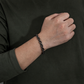 Mens Chain Bracelet, Mens Stainless Steel and Gold Bracelets, Square Link Bracelet, Adjustable Box Clasp 8mm B00399