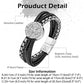 Compass leather bracelet for men B00721
