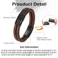 Leather And steel Bracelet B00566